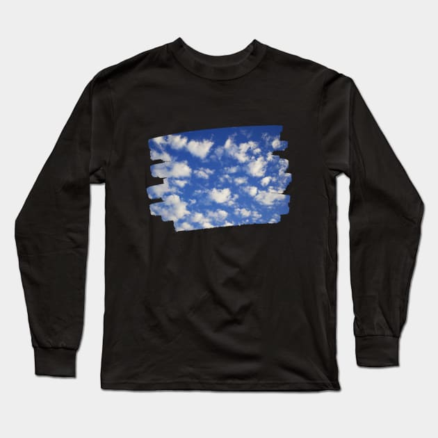 Blue sky clouds in Dresden Germany To travel is to live beautiful photo Long Sleeve T-Shirt by BoogieCreates